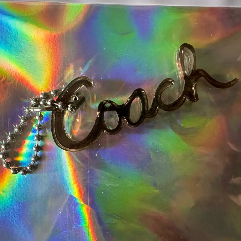 Auth Coach acrylic hangtag- Coach Poppy Limited Edition
